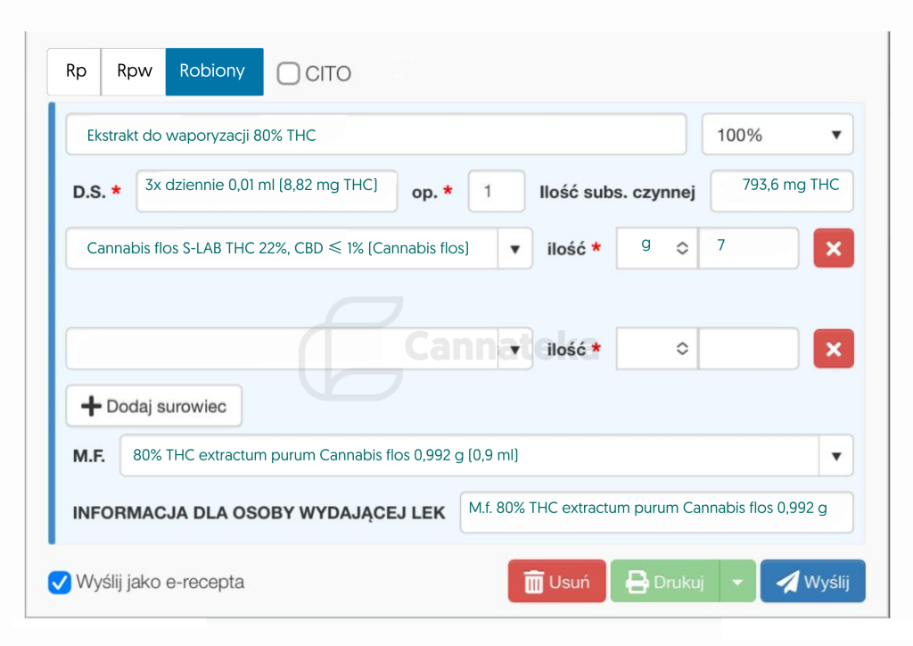 ekstrakt vape pen cannateka instrukcja medyc